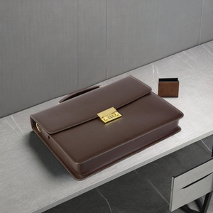 Luxali กระเป๋าใส่แล็ปท็อปแนวธุรกิจ, กระเป๋าหนังแท้คุณภาพสูงทนทานปรับแต่งได้กระเป๋าแล็ปท็อป - Product Image 1