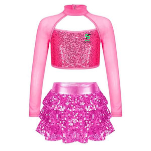 Ropa Deportiva Transpirable Estampada para Adultos, Uniforme de Animadoras para Equipos Escolares, Traje de Baile, 100% Poliéster - Product Image 4