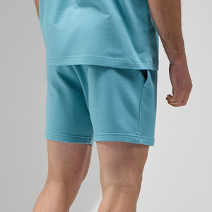 Custom Logo Summer Casual Sweat Shorts for Men Cotton <b>Elastic</b> Waist Plain Running Shorts with Pocket - Product Image 2