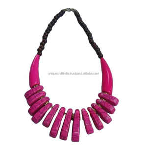 Best Selling Trendy Geometric Necklaces Women Fashion Resin Beaded Bracelet Wedding Party Vintage Collection Resin <b>Crafts</b> - Product Image 3
