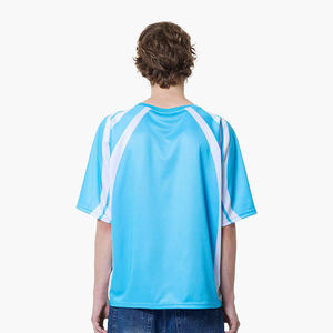Camiseta sublimada de alta calidad con diseño personalizado al por mayor para hombre, con hombros caídos, cómoda y de secado rápido. - Product Image 5