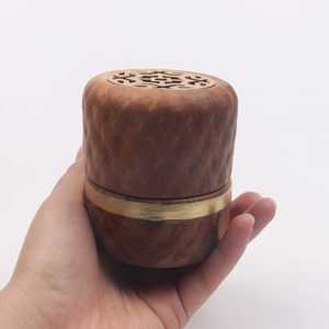 Handmade Wooden Incense Burner Geometric Shape Eco-Friendly Durable Religious Aromatic <b>Diffuser</b> for Home Fragrance All-Season - Product Image 2