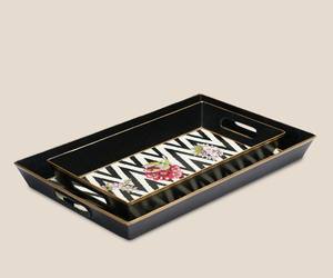 Bandeja Decorativa de Madera Esmaltada – Bandeja para Servir en Cocina y Hogar - Product Image 3