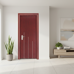 Porte en bois MDF de haute qualité avec design 3D, durable, pour entrée, avec fabrication OEM/ODM directe par un fabricant vietnamien, pour usage hôtelier - Product Image 6