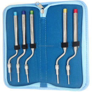 Dental Sinus Lift Osteotomes <b>Kit</b> 5pcs Offset Convex Implant Surgical Instruments Stainless Steel OEM Wholesale Supplier - Product Image 1
