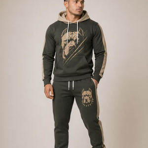 Mens Daily Active Set Hooded Sweatshirt And Jogger <b>Pants</b> Designed For Comfort Movement And Casual Lifestyle - Product Image 1
