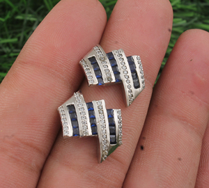 Pendientes de Plata de Ley 925 con Circonitas Cúbicas de Alta Calidad, Elegantes, Brillantes, Minimalistas, Joyería Fina para Mujer, Venta al Por Mayor - Product Image 4