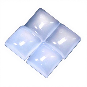 Cabujones cuadrados lisos de Calcedonia de 4*4MM, piedras preciosas sueltas, joyería, piedra suelta, Calcedonia azul, fabricación de joyas, piedras naturales - Product Image 1