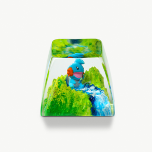 Teclas Artesanales Bosque Místico, Teclas Artesanales Personalizadas, Teclas Anime Lindas, Teclas Verdes, Juego de Teclas, Teclas de Madera - Product Image 6