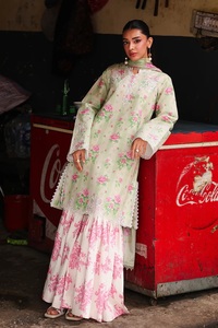El último diseño de shalwar kameez pakistaní de marca para mujer, trajes de algodón/tela estampada de diseñador. - Product Image 3