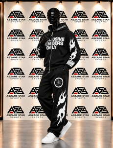 Conjunto de Chándal Holgado Personalizado de 500 g/m² en Felpa Francesa de Algodón, Sudadera con Cremallera y Pantalones Deportivos para Hombre - Product Image 6