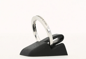 Lab Created Round Cut Diamond Eternity Band <b>Ring</b> 925 <b>Silver</b> Plated Hip Hop Style Pave Setting Unisex Wedding Engagement <b>Ring</b> - Product Image 3