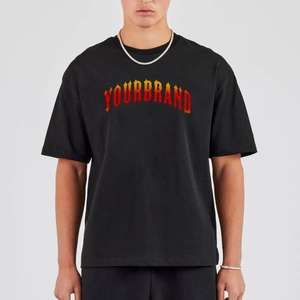 Camisetas de algodón ligeras de gran tamaño para hombre, estilo personalizado, holgadas, informales, de talla grande. - Product Image 2