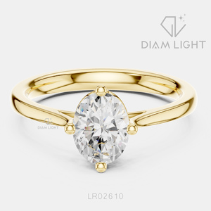 0.93CT Oval Cut Solitaire Wedding <b>Ring</b> Fine Jewelry IGI Certified 14K White Gold Lab Grown Diamond Engagement Wedding <b>Ring</b> - Product Image 5