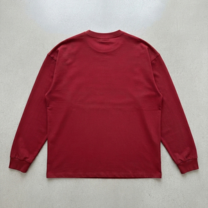 Women Long Sleeve <b>Puff</b> Print T Shirt Premium Heavyweight Cotton Loose Fit Crew Neck Fashion Tee Wholesale Long Sleeve T Shirts - Product Image 2