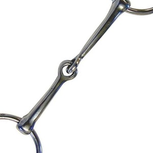Bocado de caballo de acero inoxidable premium con anillo suelto y eslabón de cobre en forma de rombo para entrenamiento ecuestre - Product Image 2