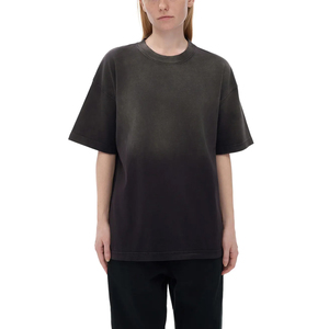 เสื้อยืดโอเวอร์ไซส์แขนสั้นดีไซน์ใหม่ ผ้าคอตตอน 100% น้ำหนัก 280 กรัม สไตล์สตรีทแวร์ ล้างสีแบบวินเทจ พิมพ์ลายตามสั่ง - Product Image 1