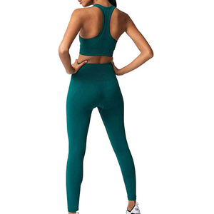 Conjunto de Yoga Premium para Mujer, Estilo Deportivo, Cintura Elástica, Logotipo Frontal, Transpirable, 2 Piezas - Product Image 5