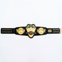 Ceinture de champion de ligue de football fantastique de luxe, trophée personnalisé pour le vainqueur, grand prix, plaques en métal lourd, sangle en cuir souple