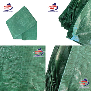 Bâche en PE verte durable, imperméable, résistante aux UV, anti-déchirure, coupe-vent, écologique, pour couverture extérieure de chantier - Product Image 1