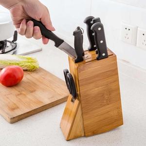 Porte-couteau en bambou biologique fabriqué à la main support organisateur de couteaux de cuisine en bois durable fabriqué au Vietnam - Product Image 3
