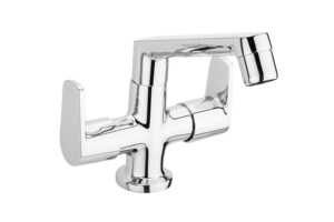 Grifo mezclador de lavabo con orificio central, de latón cromado, montado en la pared, para baño, grifo para lavadora, grifo de cocina de agua fría y caliente - Product Image 2