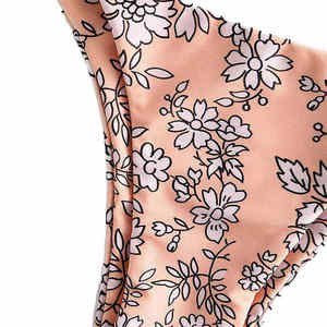 Ensemble bikini imprimé floral pour femme, deux pièces, haut triangle à nouer devant, bas string, maillot de bain - Product Image 5