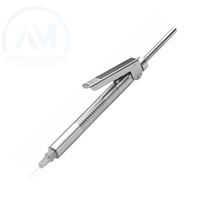Jeringa Manual para Anestesia Dental de 1.8 ml, Estilo Pluma Recta, Acero Inoxidable, Certificación CE, Instrumento Quirúrgico Plateado - Product Image 1