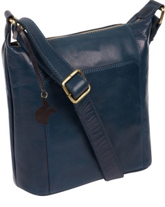 Bolso Bandolera de Cuero Azul Genuino Moderno para Mujer, Diseño Minimalista con Correa Ajustable, Suministro del Fabricante - Product Image 5