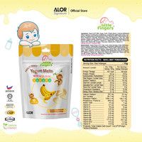 Direct leverbaar ALOR Gedroogde Vriesgedroogde Bananen Yogurt Bites Probiotica Zoete Smaak Gezonde Snacks voor Kinderen Vacuümverpakt GRATIS PROEFSTUKJES