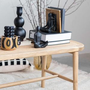 Jarrón Decorativo Minimalista de Metal Negro para Mesa, Diseño Escultural Hecho a Mano, Pieza Decorativa Moderna - Product Image 1