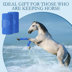 Nuevas vendas para patas de caballo de material ecológico, duraderas, impermeables, transpirables, de forro polar, para el cuidado equino. - Product Image 5