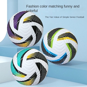 Ballon de football en cuir PU taille 5 officiel personnalisable, nouveau style, professionnel, pour entraînement sportif et matchs, ballon de football hybride - Product Image 5