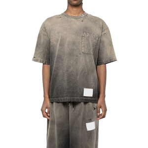 T-shirt Oversize Tendance Personnalisé Effet Vieilli et Délavé Qualité Supérieure Nouveau T-shirt Oversize Tendance pour Hommes et Femmes - Product Image 2