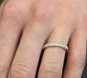 Anillo de Compromiso Vintage con Diamantes Cultivados en Laboratorio con Corte Marquesa, Estilo Antiguo, Chapado en Oro de 18K, Certificado IGI, Joyería de Boda para Mujer - Product Image 4