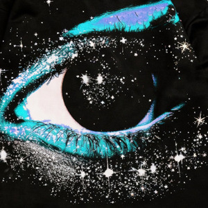 Eyre Sports Wear Oversized Rhinestone Streetwear T <b>Shirt</b> 100% Cotton Soft Quick Dry Long Sleeve Unisex Eco-Friendly <b>Flame</b> - Product Image 6