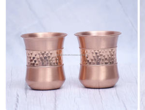 แก้วใส่เครื่องดื่มทองแดงคลาสสิกเพื่อสุขภาพสำหรับทุกวันบ้านโรงแรมธุรกิจของขวัญใช้จากหัตถกรรม tayyab จากผู้จำหน่ายในอินเดีย - Product Image 5