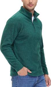 Highly Breathable Thermal <b>Mid</b>-<b>layer</b> Wth Zippered Pockets Jacket Best Quality Sports Wear Clothing 1/4 Zipper Long Sleeve Jacket - Product Image 2