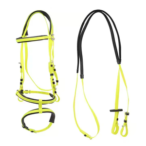 Harnais de Selle en Cuir Premium pour Cheval, Confortable, Demi-Forré en Polaire, avec Corde en Nylon et Acier Inoxydable, Logo Personnalisé, Coupe-Vent - Product Image 4