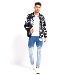 Veste universitaire en satin avec logo personnalisé, coupe ajustée, veste bomber, veste pour garçons, sublimation, polyester, broderie personnalisée, vestes pour hommes - Product Image 1
