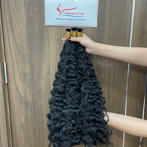 La mejor venta de paquetes de cabello crudo vietnamita sin procesar, Venta caliente de extensiones de cabello humano rizado de vapor - Product Image 5