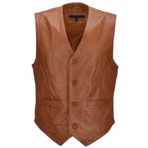 Chaleco de Cuero Personalizado de Alta Calidad, Estilo Casual, para Invierno, Chaleco de Lona para Motocicleta, para Uso en Exteriores - Product Image 1