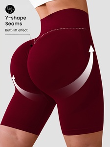 Premium Seamless Women Yoga Booty Shorts High Stretch Gym Fitness Workout Biker Shorts Custom Branding OEM ODM Wholesale Sports - Product Image 2