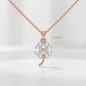 Collar con Colgante de Diamante Cultivado en Laboratorio, Corte Corazón, Plata de Ley 925, Chapado en Oro, Amuleto de la Suerte para Boda, Personalizado para Mujer - Product Image 6