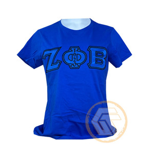Camiseta de Algodón Personalizada al por Mayor Zeta Phi Beta, Ropa Fina de Sororidad para Mujer, Diseño Estampado de Verano para Fraternidad, Bordado de Alta Calidad - Product Image 1