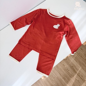 Ensemble de vêtements de détente à manches longues pour garçons et filles SeunKids, pyjama en viscose respirant, fabriqué au Vietnam - Product Image 3