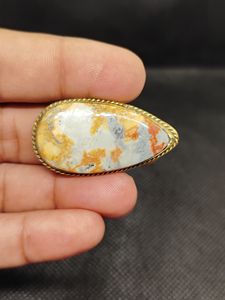 Colgante de Jaspe Maligano con Ranuras, Cadena de Cobre de Alta Calidad, Bañado en Cobre Antiguo, Precio al por Mayor, Lote de Colgantes de Macramé con Cristal - Product Image 5