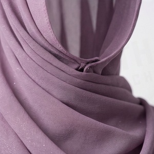Hiyab de poliéster de color sólido para mujer, tela jersey, agradable al tacto, para uso diario, pañuelo étnico de Oriente Medio. - Product Image 4