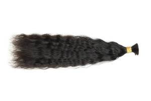 Extensiones de Cabello Virgen Remy Indio a Granel, Doble Trama, Doble Extracción, Ondulado Profundo Suave, Negro Natural HD - Product Image 2