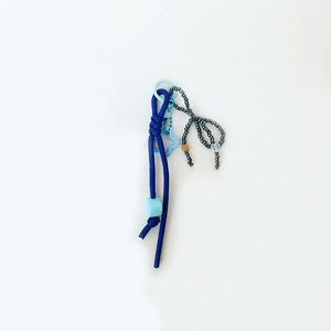 Handmade Beaded Star <b>Phone</b> Charm Strap Y2K Paracord Wrist <b>Lanyard</b> Anti Drop <b>Mobile</b> Smartphone Case Keychain Blue Grey Gift Items - Product Image 1